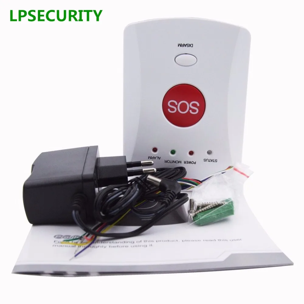 US $62.04 LPSECURITY SOS Call Alarm Wireless GSM Alarm System Home Security Elderly Helper 1 TO 8 With Emergency Panic Buttons
