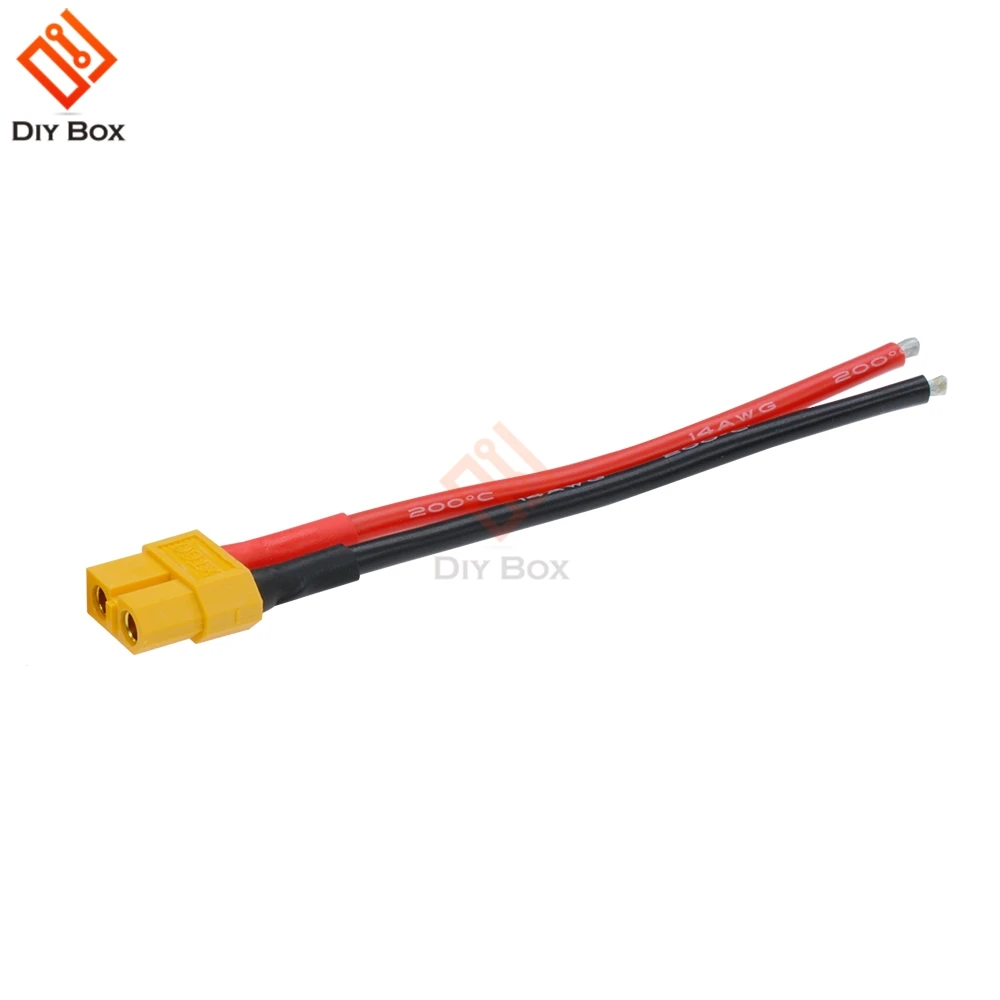 Гнездовой Разъем XT60 гнездовой разъем адаптер 14AWG 10 см 2 свинцовых провода для
