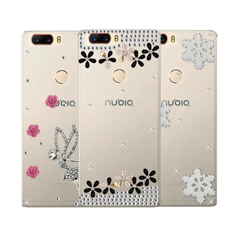 Nubia Z17 Rhinestone Christmas gift Diamond Case cover For ZTE Z9 Z11 Z18 mini s Max lite Z17s phone Back bag |