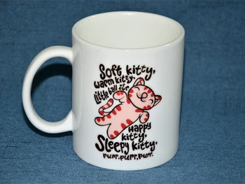 

New Quality Ceramic Coffee Mug Cup Soft Kitty Warm Kitty