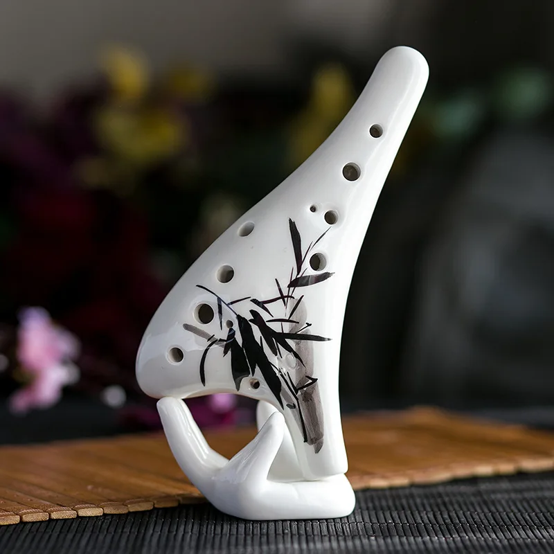 

12 holes alto C MoZhu coloured drawing or pattern design ocarina teaching special good intonation