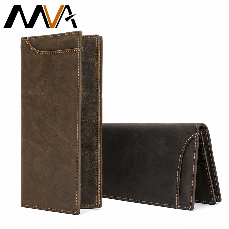 

MVA Cowhide Wallet Men Long Wallets Male Money Purse Genuine Leather Male Slim Clutch With Coin Pocket Fashion Card Holder 3312