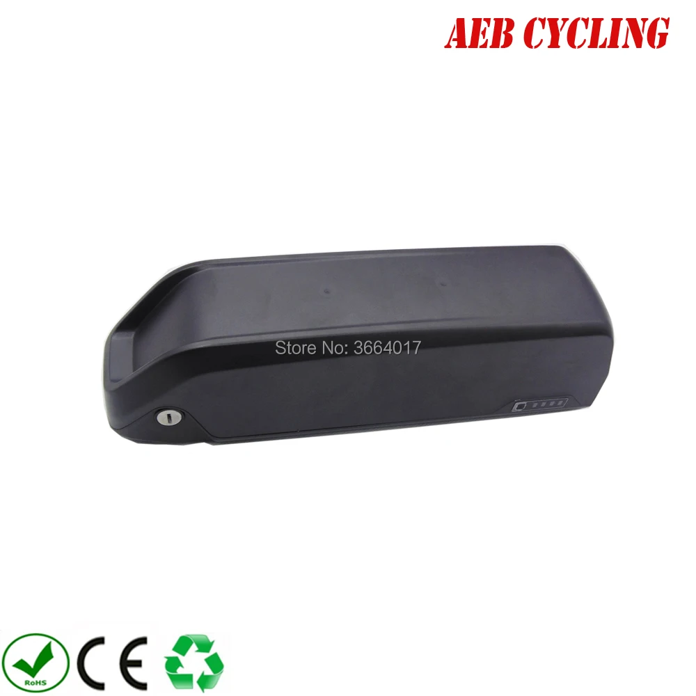 Best Free shipping little polly 5C down tube ebike battery case 52 Pcs 18650 cells ebike battery shark case for fat tire bike 4