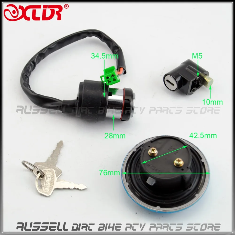 Areyourshop Ignition Switch Lock & Fuel Gas Cap Key Set For Suzu-ki GN125 1982-2001 Areyourshop Ignition Switch Lock & Fuel Gas Cap Key Set For Suzu-ki GN125 1982-2001