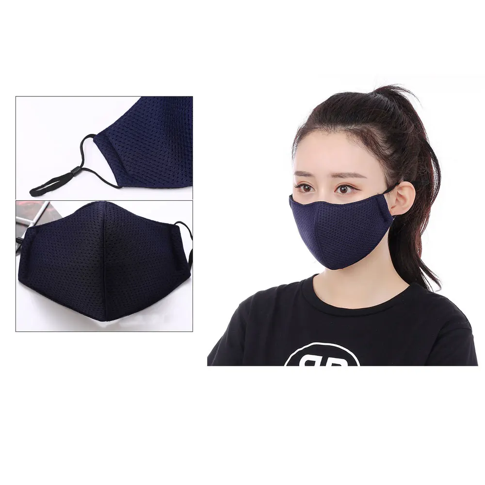 1 шт модная маска для рта унисекс летняя Солнцезащитная дышащая тонкая сетка хлопок(черный/серый/синий