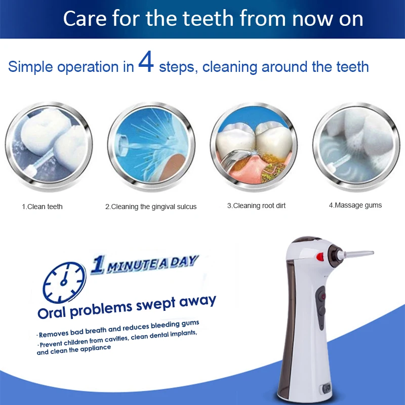 Cena Elektryczny akumulator przenośny doustny strumień wody pod ciśnieniem wybierz czyszczenie irygator dentystyczny zbiornik wody do czyszczenia zębów