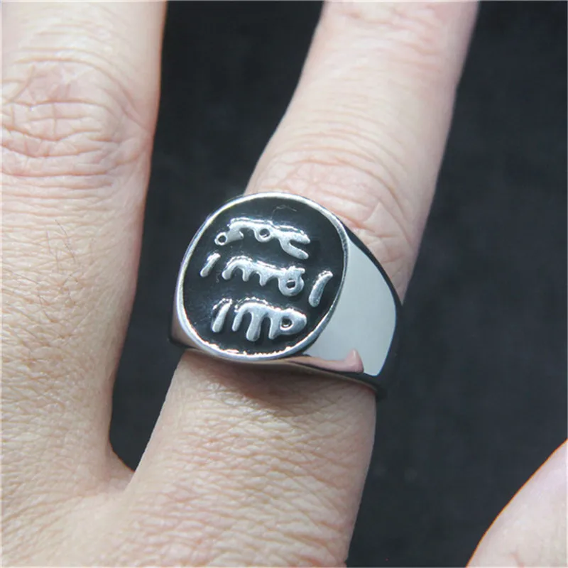Support Dropship New Letters Ring 316L Stainless Steel Fashion Jewelry Party Ring 3