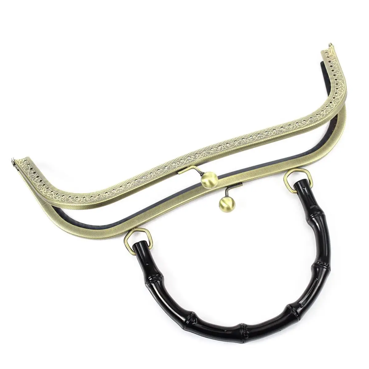 

Metal Frame Kiss Clasp Lock Arch For Purse Bag Bronze Tone 1pc Approx: 27cm x11cm(10 5/8inch x4 3/8inch)