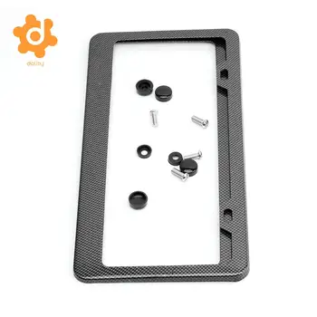 

2 Pieces Car Number License Plate Holder Mount Bracket Front/Rear Fiber