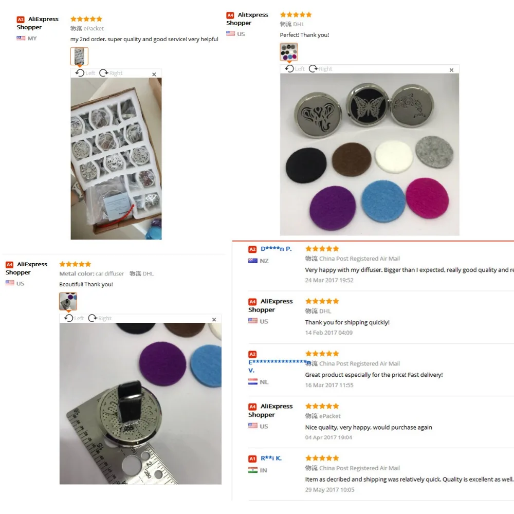 VH001-3 Car Diffuser Locket