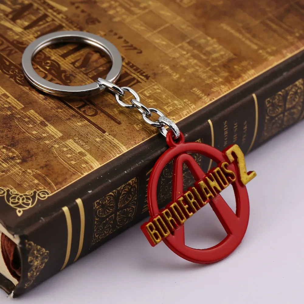 

H&F PS3 Game Jewelry PS 3 Borderlands 2 letter logo metal keychain key holder chaveiro Llavevos Pendant jewelry Collection