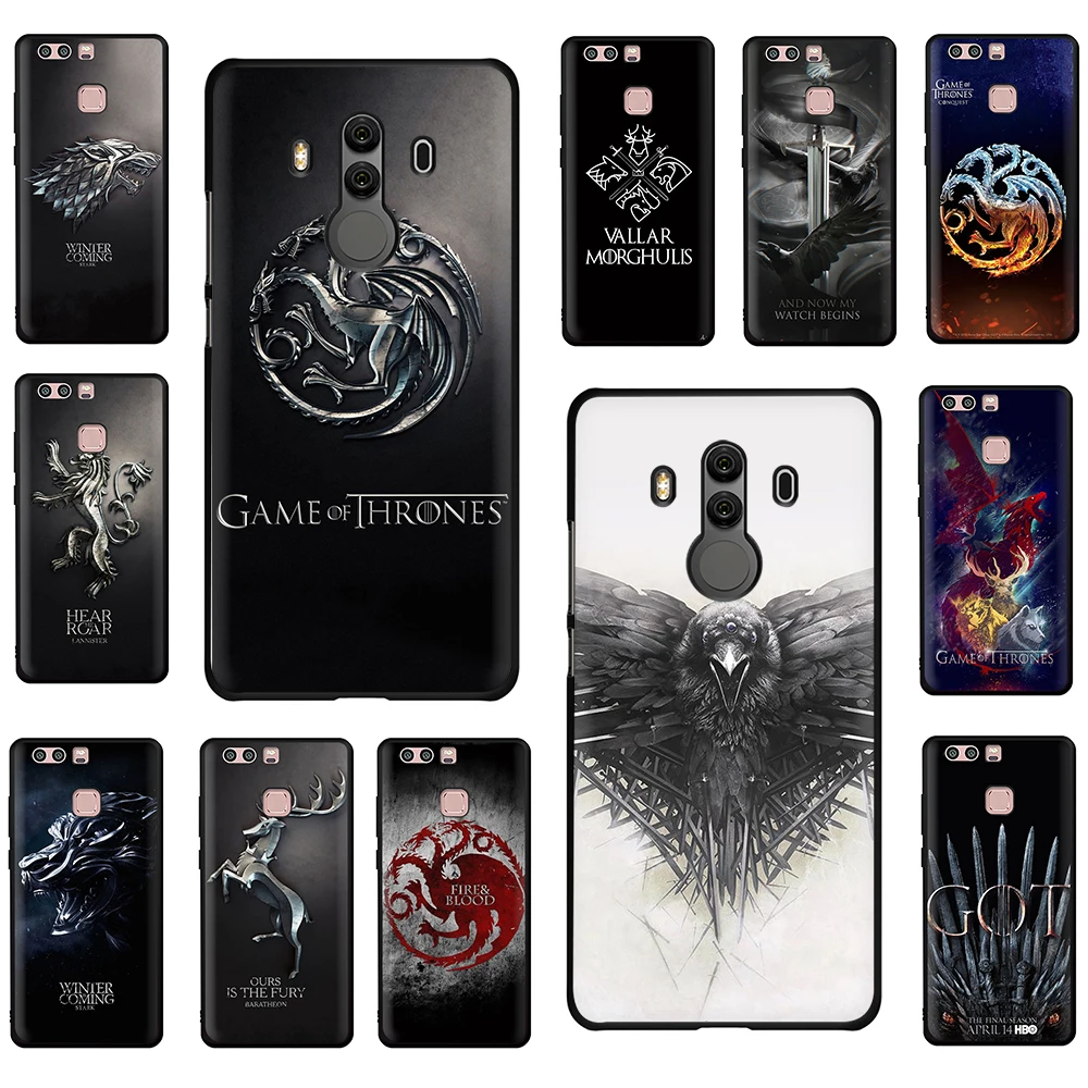 

The game of the thrones Soft Silicone phone case for Huawei P8 P9 P10 P20 Mate 10 20 Pro Lite Plus Mini P Smart 2019
