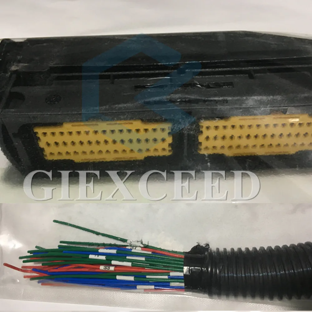 

90 Pin Natural Gas ECU Computer Board Plug And Socket 90 Wires VG1238090006 For Truck Cars