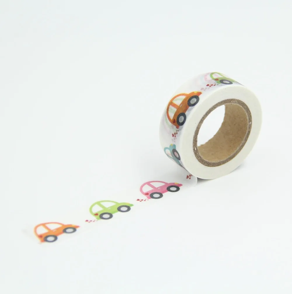 Cartoon Car Washi Paper Masking Tape Scrapbooking Tapes Gift Wrapping