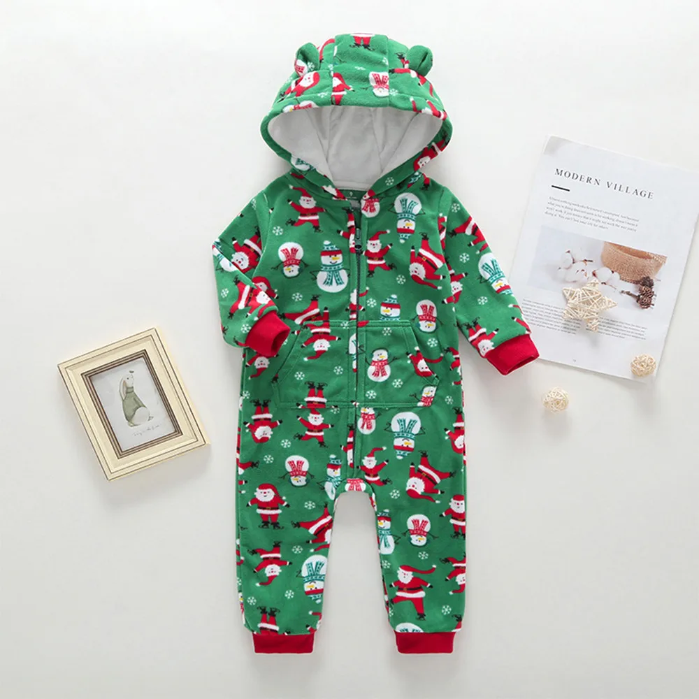 Cotton Christmas Baby Boy Girl Clothing Child Winter Thick Warm