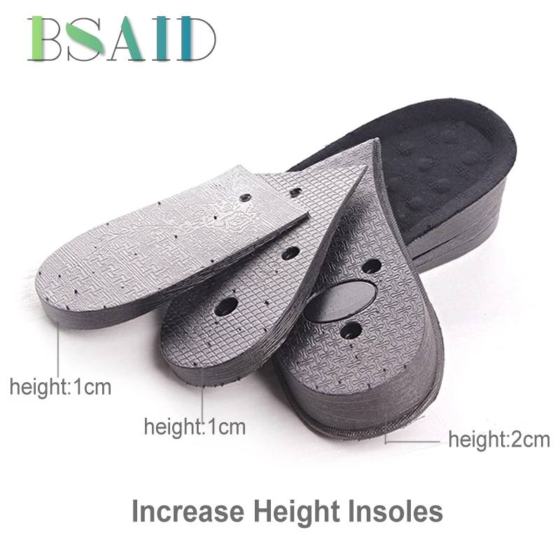 BSAID Increase Height Insoles 3 Layers Demolitable Shoe Inserts Soft