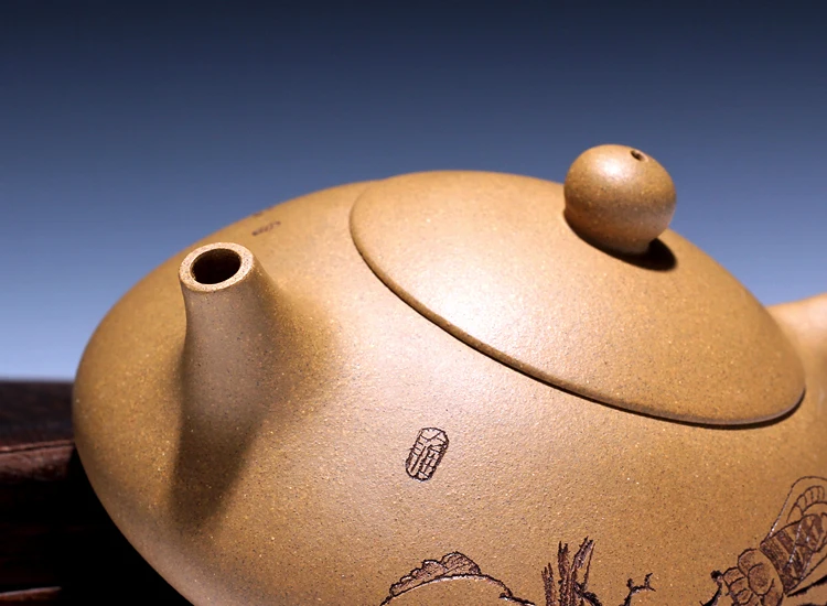 [Source] знаменитый чайник ручной работы из керамики Золотой чайник ore Section of Dongpo Shipiao contenment Changle чайник mud