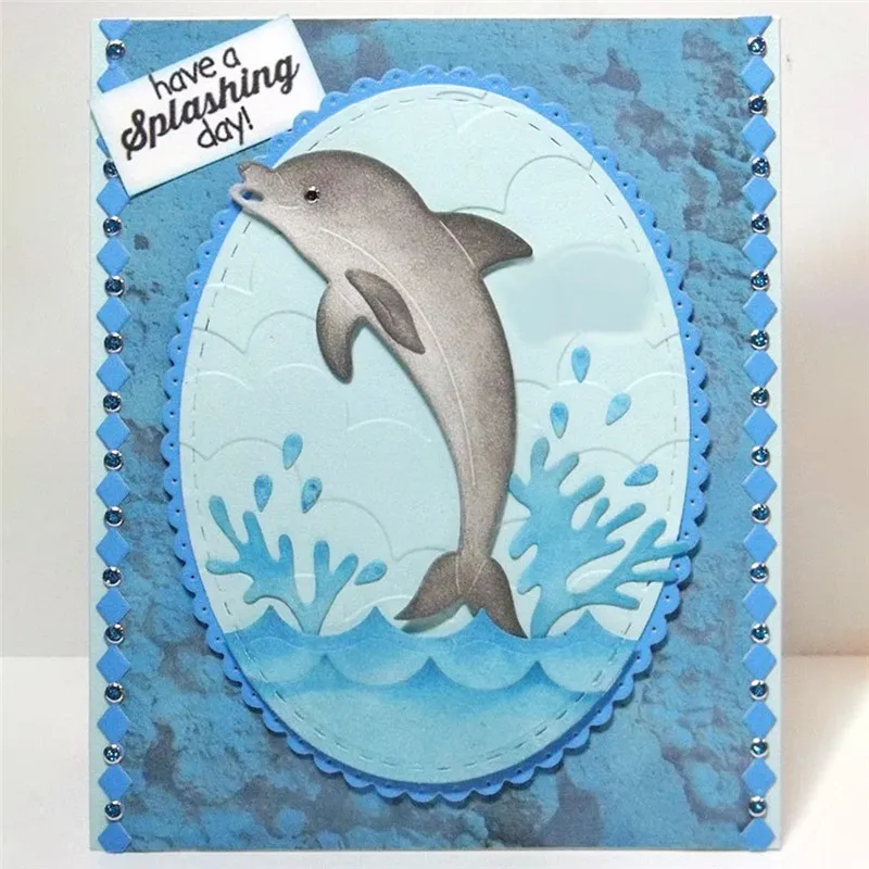 

DiyArts Dolphin Dies Fish Metal Cutting Dies Mew 2019 for Scrapbooking Card Making Album Embossing Paper Stencil Craft Dies