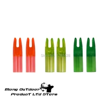 50 шт. стекловолокна Юниорская стрела пластиковый внешний НОК для ID4mm OD6mm стрельбы