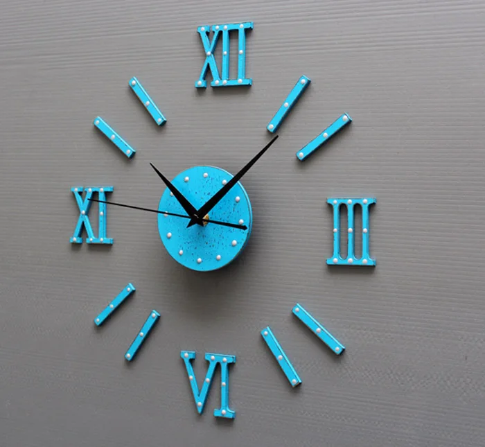 St акриловые современные мини в Европейском стиле, для самостоятельного творчества 3D настенные часы для дома модные украшения Дизайнерские часы простые креативные объемные часы