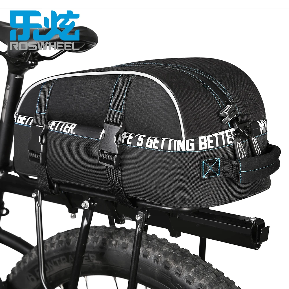 

ROSWHEEL Rainproof 2 in 1 Bicycle Bag Shoulder Bag 2 Layers High Capacity MTB Mountain Rear Trunk Cycling Bicycle Bike Pannier