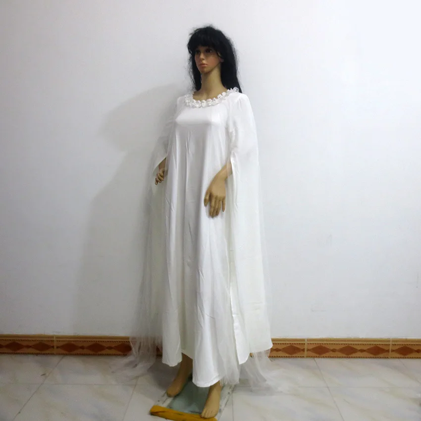 Lord of the Rings Hobbit Lady Galadriel Cosplay Costume Dress Christmas