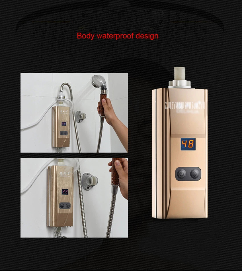DLH-RM02 нижний поток воды на входе, кран для горячей воды, мгновенный проточный кухонный электрический водонагреватель, нагревательный кран, душ, Ванна, нагреватель