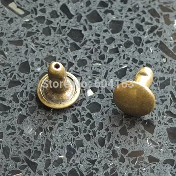 

5000 PCS Double Round Cap Rivet Stud Button Leather Leathercraft 9MM (only the pin part)