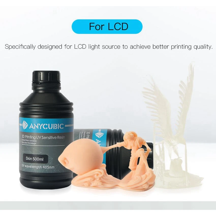 500 мл 405nm смолы 3D принтеры нити для anycubic Фотон Wanhao D7 SLA ЖК дисплей УФ чувствительных