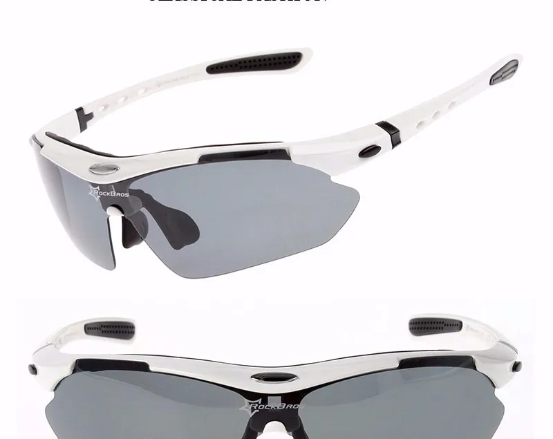 ROCKBROS поляризационные велосипедные очки унисекс для спорта на открытом воздухе, для велосипеда, безрамные солнцезащитные очки TR90, ветрозащитные очки с 5 линзами