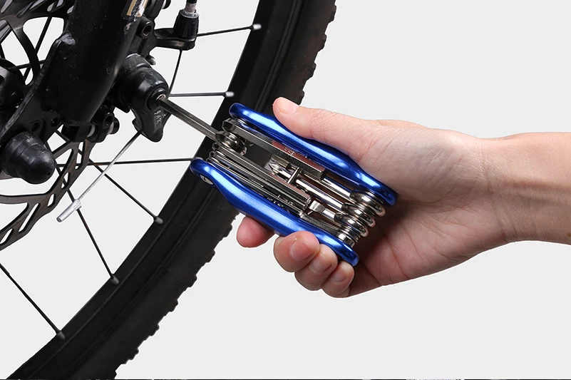 WEST BIKING 10 в 1 многофункциональный инструмент для ремонта велосипеда обновленный портативный жесткий шестигранный ключ цепь отвертки MTB дорожный велосипед инструменты
