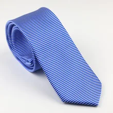 Мужские галстуки для костюма дизайн синий с белым горизонтальный полосатый шейный платок, тонкий галстук 7 см платье рубашки Свадебные галстук Corbata