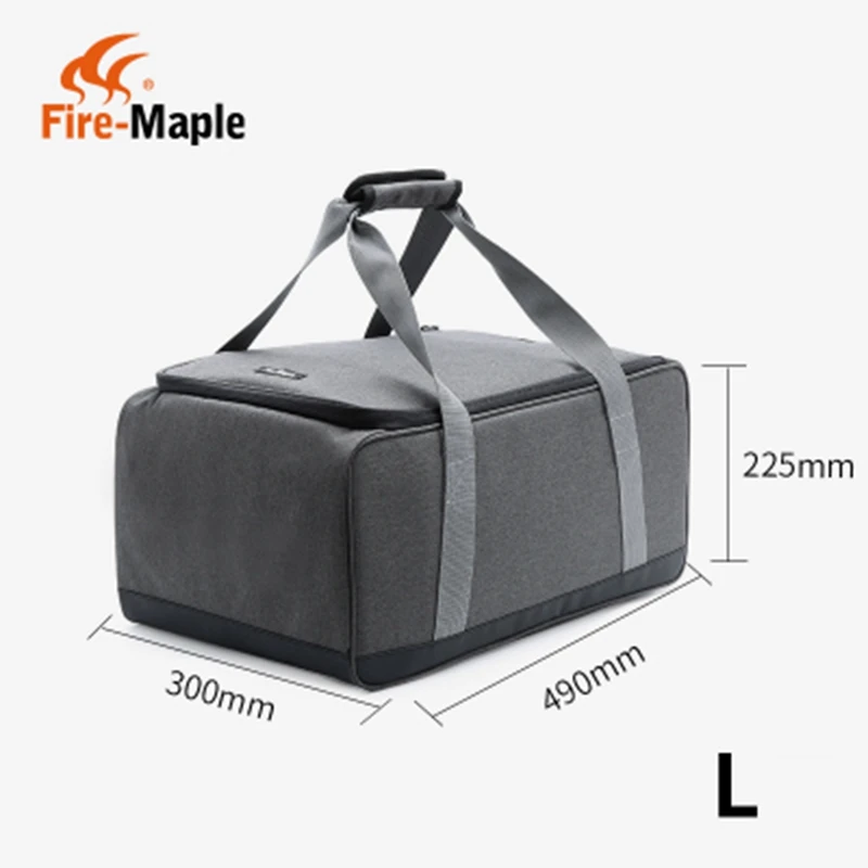 Огненная Кленовая печь, сумка для хранения, корзина для пикника, газовая плита для кемпинга, газовая канистра, сумка для переноски, сумка для хранения, сумка для пикника - Цвет: L   490x300x225MM
