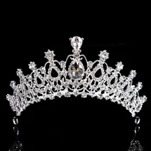2019New принцесса роскошный кристалл AB Свадебные короны, тиары светло-золотой диадема, тиара для женщин Свадебная прическа невесты аксессуары ювелирные изделия