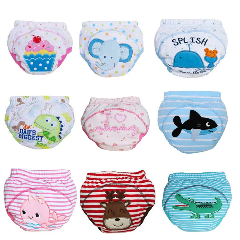 

Momscare Baby Training Pants Fashion Cloth Diapers Shorts Baby Waterproof PUL Inter-layer fraldas reutilizaveis