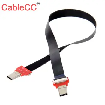 

10pcs/lot CY FPC Flat USB 3.1 Type-C USB-C Male to Male Data Cable 20cm for Macbook & Laptop & Phone & Drive
