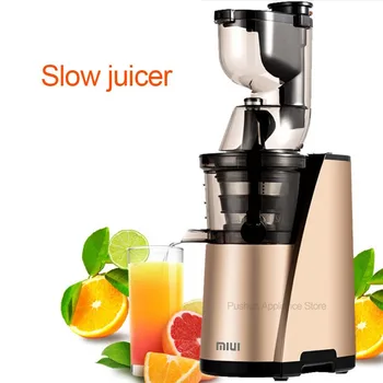 

Large Wide Feeding inlet Whole orange Masticating Slow Juicer Apple Fruit Vegetable Juice presser Extractor Quiet Motor Squeezer