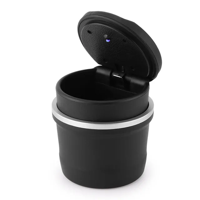 Cylinder Car Ashtrays Car Cigarette Ashtray For Cup Holder With LED