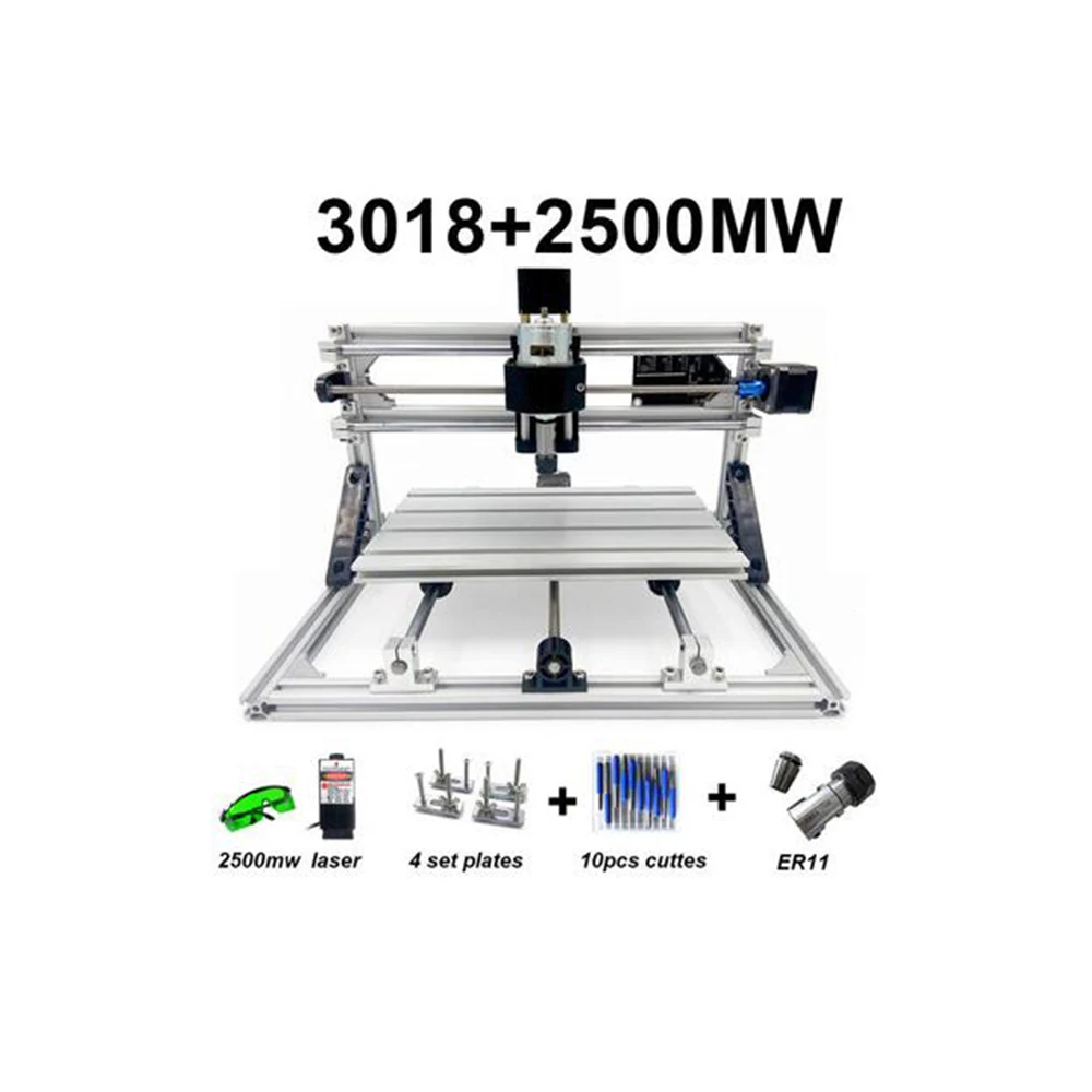 CNC3018 withER11 diy Мини гравировальный станок с ЧПУ, лазерная гравировка, Pcb PVC фрезерный станок, деревообрабатывающий фрезерный станок с ЧПУ 3018 лучшие передовые игрушки