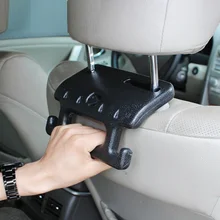 Car rear seat safety handle on the front seat headrest vehicle for elder person and child