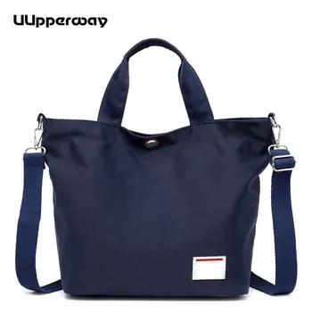 

Women High-grade Nylon Handbag Japanese Style Large Shoulder Bags Casual Tote Student School Bag for Teenager Girls Candy Colors