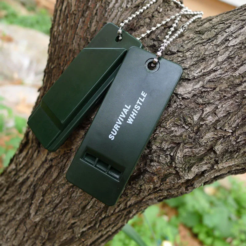 3-Tone Outdoor survival  Emergency whistle high-frequency life-saving  equipment whistle camping fire explosion whistle