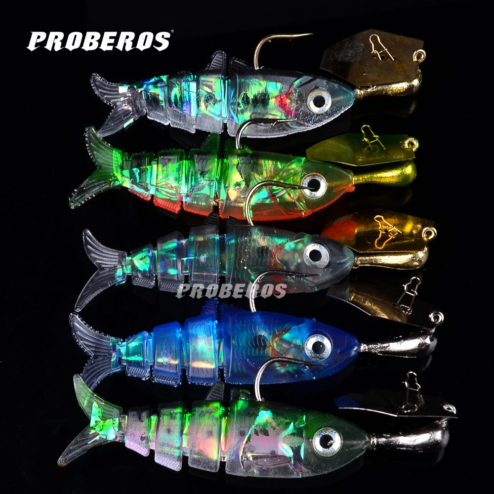 New Arrival Soft Lures 10pc Fishing Bait 5 colors Fishing Tackle 28.28g