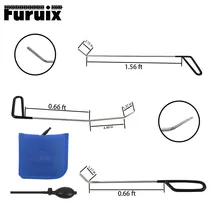 4PCS PDR Tool Kit - Perfect for Door Dings Hail Repair and Dent Removal Dent Repair Tool Set with pump wedge whdz 3pcs pdr rods hook wedge for door dings hail repair and dent removal automotive dent removal pdr hail repair b7 c5 c6