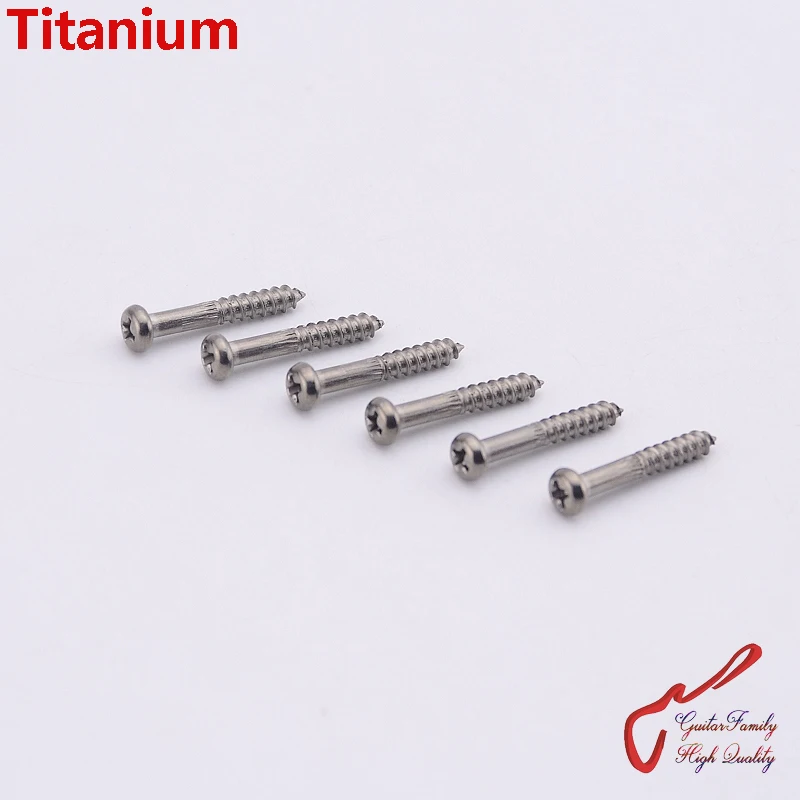 

1 Set (6Pcs) GuitarFamily Tremolo System Bridge Titanium Screws (#0271) MADE IN CHINA