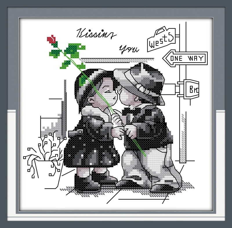 Kiss Counted Cross Stitch 11CT Printed 14CT Cross Stitch Set DIY