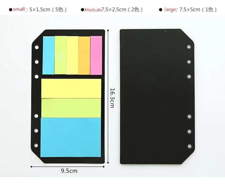 1 шт., B5, A5, A6, липкие заметки для планирования расписания, 6 отверстий, связывающие, молочные заметки, разделитель, наклейка для несъемных листов, спиральная записная книжка, подарки