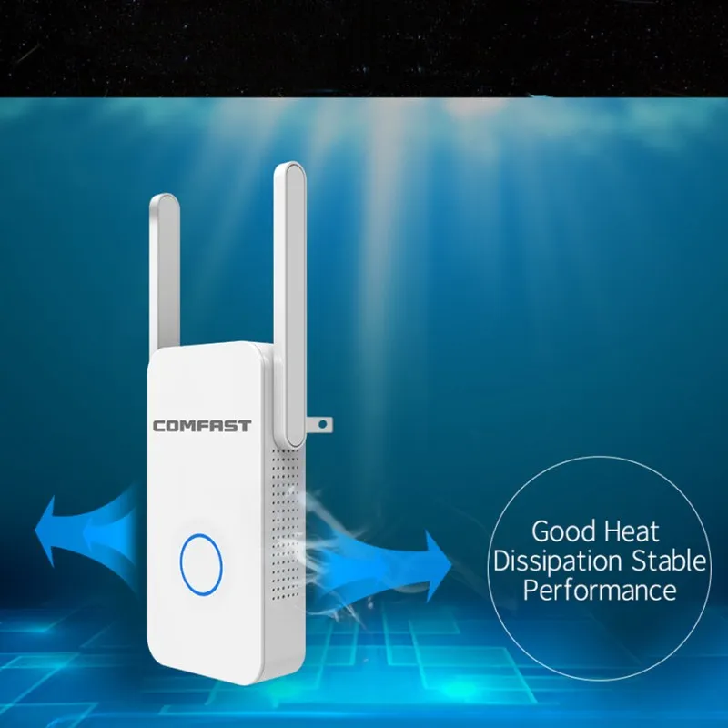 COMFAST 1200Mbps Wall Plug Router AC1200 Dual Band Wireless Wi-Fi Router Wifi Repeater AP Extender Booster with External antenna COMFAST 1200Mbps Wall Plug Router AC1200 Dual Band Wireless Wi-Fi Router Wifi Repeater AP Extender Booster with External antenna