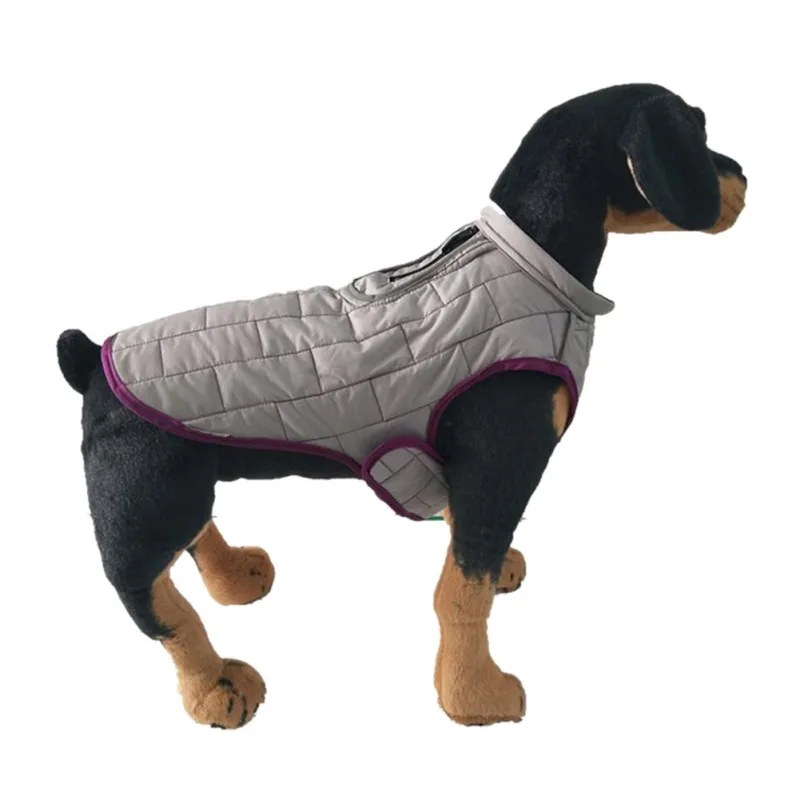 

Winter Jacket Reflective Dog Clothes for Small Medium Large Dogs Quilted Dog Vest Reversible Pet Coats Waterproof