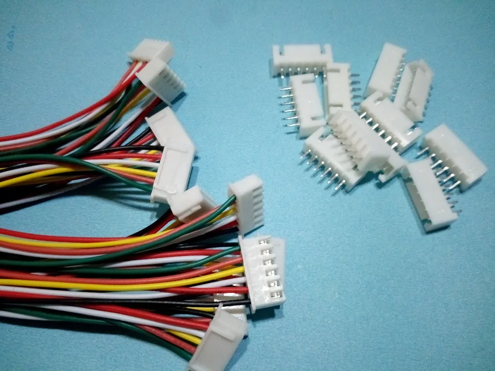 Beste JST XH 2.5 6 Pin Connector Plug met Draad 10 cm x 100 Sets